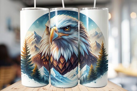Download Bald Eagle Tumbler Wrap – PNG File - Premium Resources