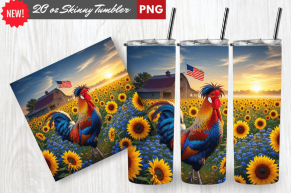 Download Patriotic Rooster American Flag Tumbler - American flag tumbler Collection