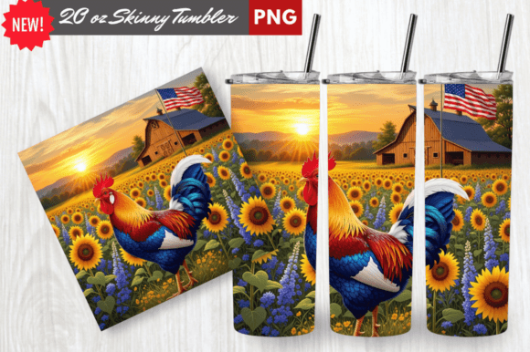 Download Patriotic Rooster American Flag Tumbler - American flag tumbler Collection