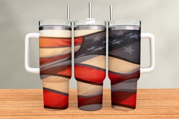 Download Waving American Flag Tumbler Wrap PNG - American flag tumbler Collection