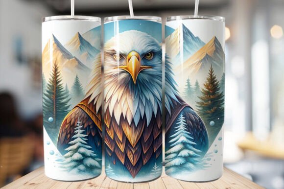 Download Bald Eagle Tumbler Wrap – PNG File - Premium Bundle
