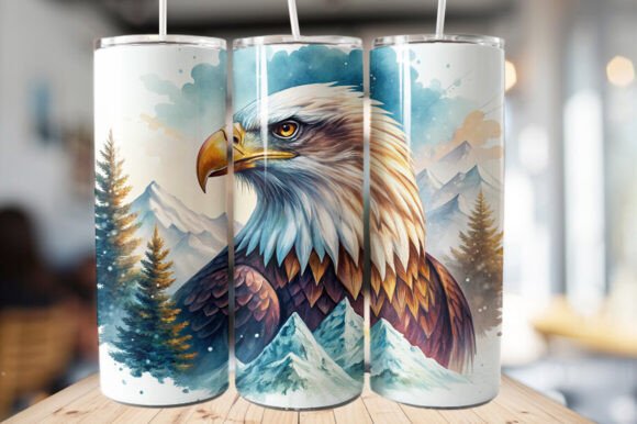 Download Bald Eagle Tumbler Wrap – PNG File - Premium Resources