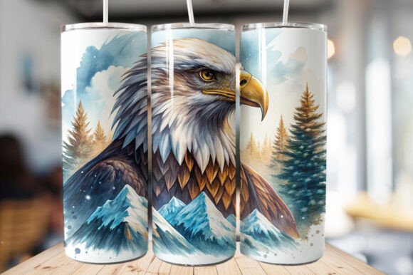 Download Bald Eagle Tumbler Wrap – PNG File - Premium Resources